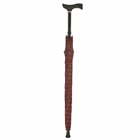 Burgundy Tartan Umbrella Cane - Discontinued