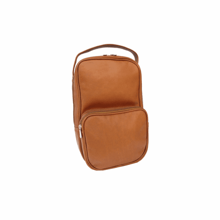 Carry All Vertical Leather Golf Shoe Bag