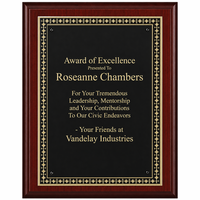 Cherry Plaque With  Embossed Engraving Plate - CB104