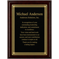 Cherry Recognition Plaque With Classic Engraving Plate - CB103