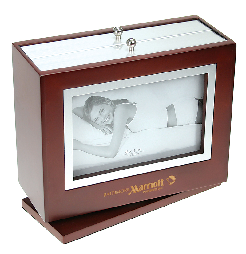 Cherry Wood Revolving Album Frames Executive Gift Shoppe