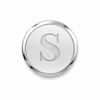 Classic Collection Round Engraved Sterling Silver Tie Tack
