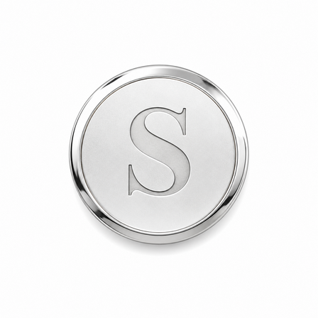 Classic Collection Round Engraved Sterling Silver Tie Tack