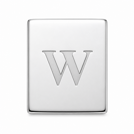 Classic Collection Square Engraved Sterling Silver Tie Tack