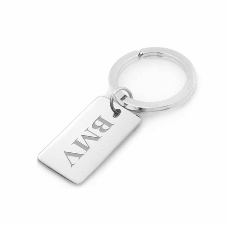 Classic Collection Sterling Silver Engraved Key Ring