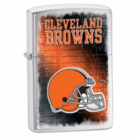 Cleveland Browns NFL Brushed Chrome Zippo Lighter - ID# 28588