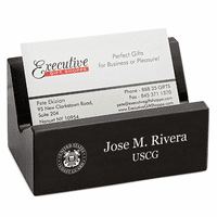 Coast Guard Theme Personalized Desktop Business Card Holder