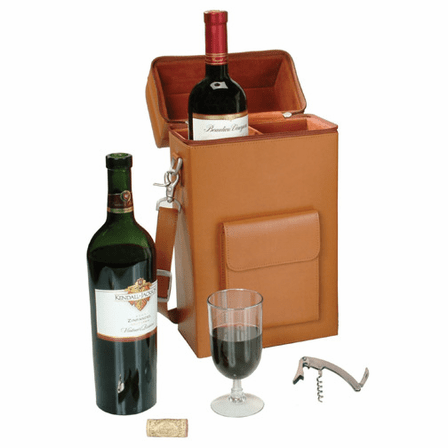 Connieseur Genuine Leather Wine Carrier