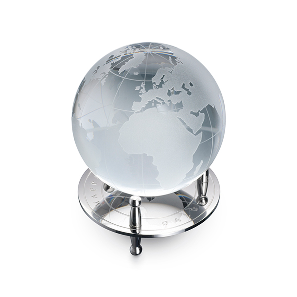 Crystal Desktop Globe & Stand by Dalvey Executive Gift Shoppe