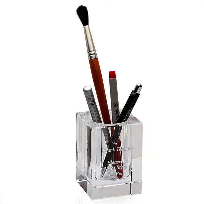Crystal Executive Pen Holder Executive Gift Shoppe