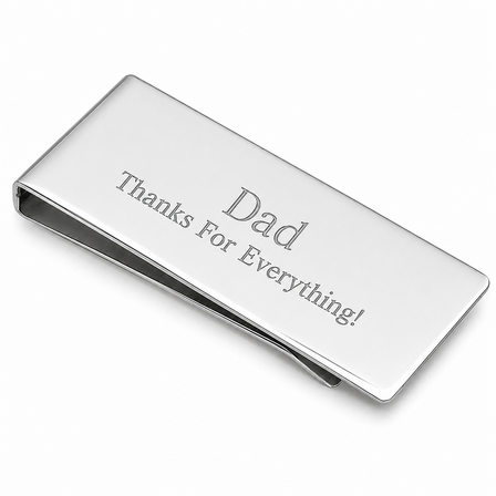 Custom Engraved Streamline Money Clip
