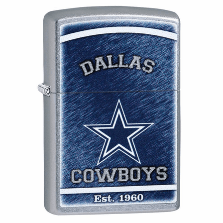 Dallas Cowboys NFL Brushed Chrome Zippo Lighter - ID# Z712