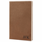 Dark Brown Journal with Black Satin Bookmark with Personalized Initials
