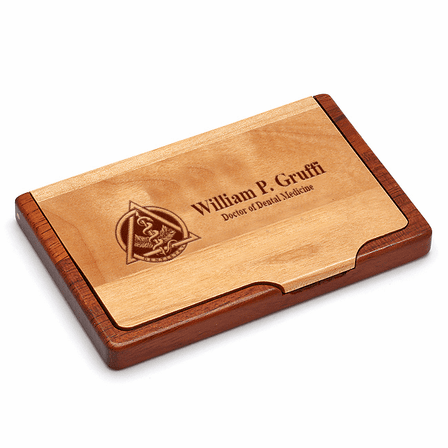 Dentist's Engraved Business Card Holder