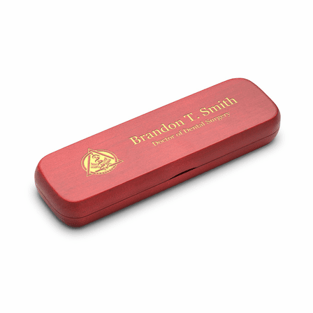 Dentist Theme Personalized Cherrywood Double Pen and Box Set