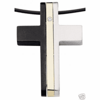 Dolan & Bullock Stainless Steel & 18 Karat Gold Pendant Necklace