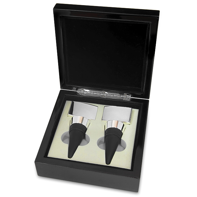 Double Wine Stopper Gift Set Executive Gift Shoppe