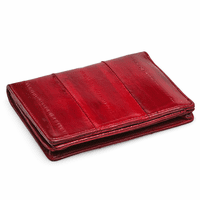 Eel Skin Collection L Shape Bifold Wallet & Card Holder