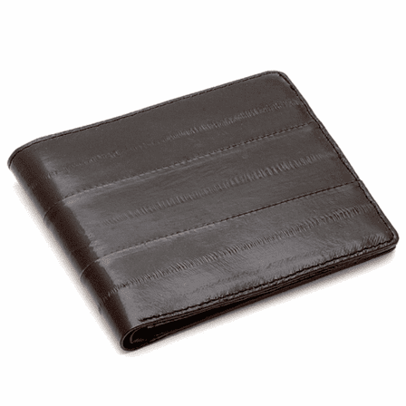 Eel Skin Collection L Shaped Bifold Wallet