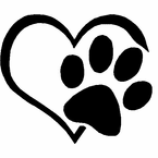 Heart Paw Print