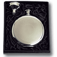 Engraved Round Flask & Funnel  Set