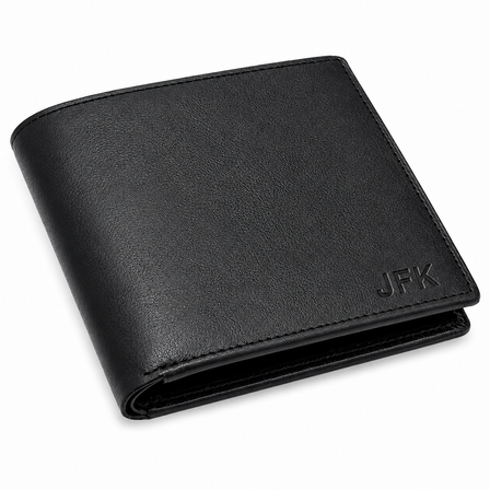 Executive Collection RFID Blocking Black Leather Hipster Wallet