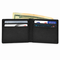 Executive Collection RFID Blocking Black Leather Slim Front Pocket Wallet