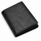 Executive Collection RFID Blocking Black Leather Trifold Wallet with Center ID Window