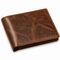 Executive Collection RFID Blocking Brown Leather Bifold Wallet with Double ID Holder