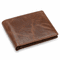Executive Collection RFID Blocking Brown Leather Bifold Wallet with Double ID Holder
