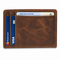 Executive Collection RFID Blocking Brown Leather Card Holder with Money Clip