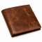 Executive Collection RFID Blocking Brown Leather Hipster Wallet