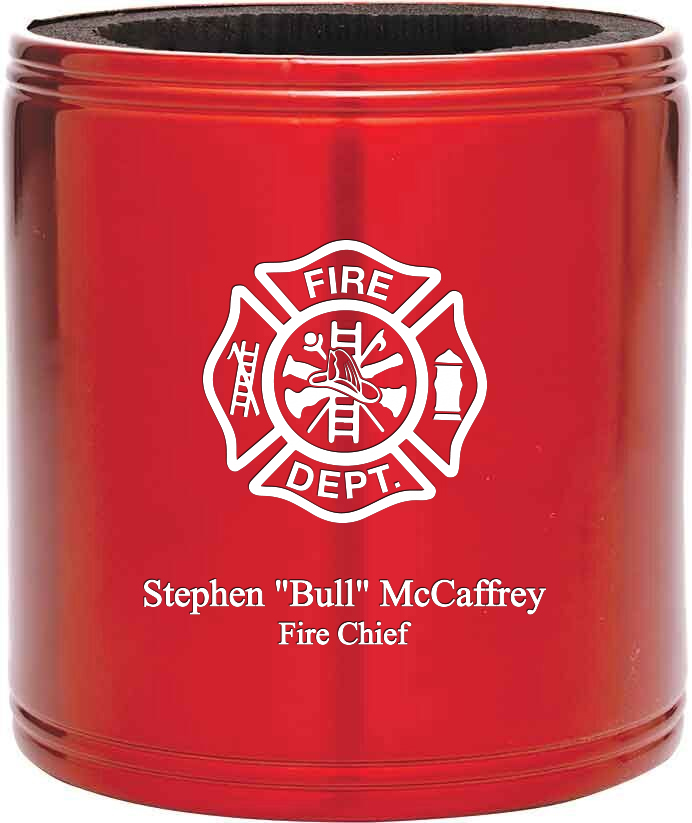 Firefighter's Personalized Insulated Can Koozie