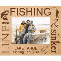 Fishing Personalized 5" x 7" Picture Frame