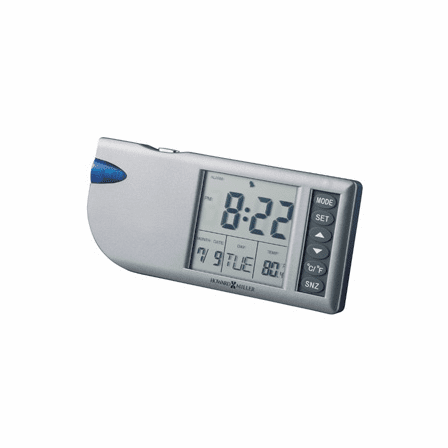 Flashlight Travel Alarm Clock by Howard Miller