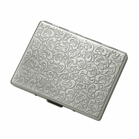 Floral Design Single Sided Cigarette Case for Kings and 100s