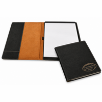 Football Coach's Personalized Black Leatherette Portfolio