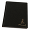 Full Name Monogram Black Leatherette Mini Portfolio
