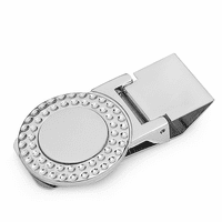 Golf Ball Engraved Hinged Money Clip