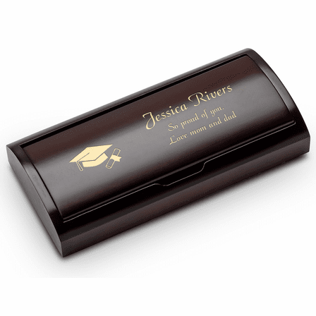 Graduates Cap & Scroll Personalized Two Piece Pen Set