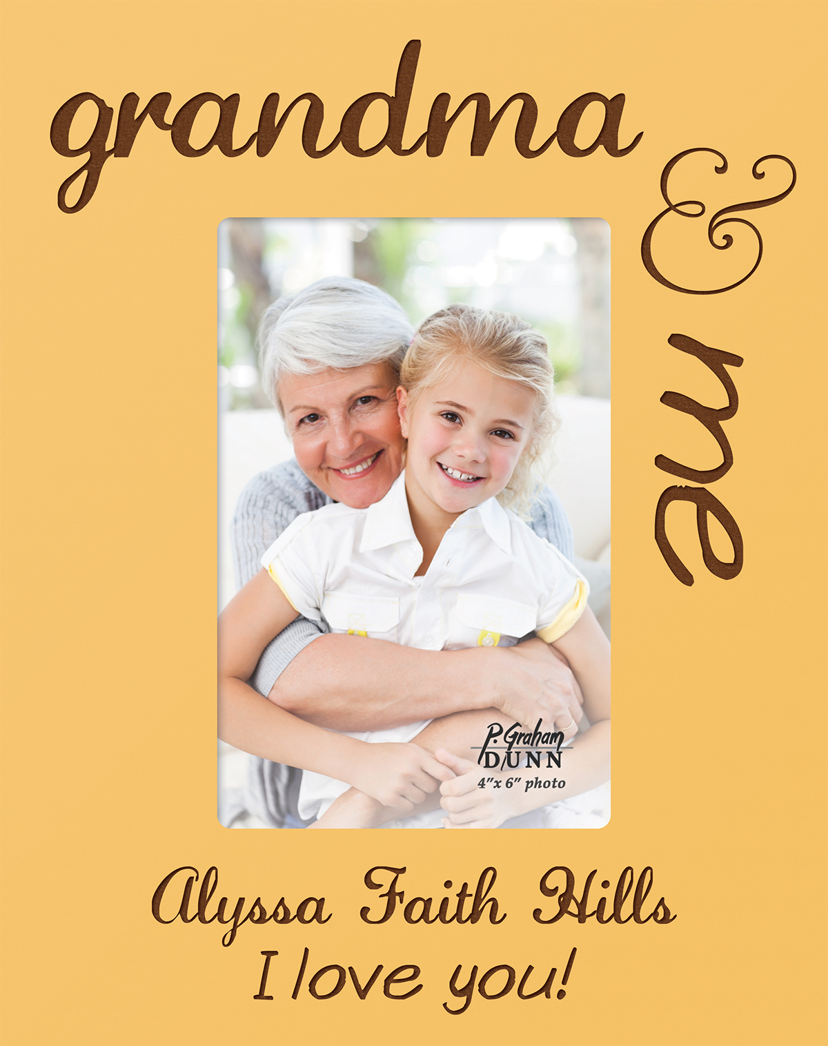 Grandma & Me Personalized 4" x 6" Picture Frame Executive Gift Shoppe