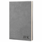 Gray Journal with Black Satin Bookmark with Personalized Initials