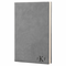 Gray Journal with Black Satin Bookmark with Roman Monogram