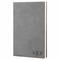 Gray Journal with Black Satin Bookmark with Script Monogram