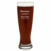 Groomsmen Gift  22 Ounce Grand Pilsner Glass