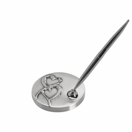 Hearts Wedding Pen Stand