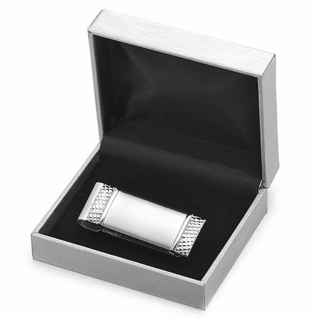 Hobnail Engraved Spring Loaded Money Clip