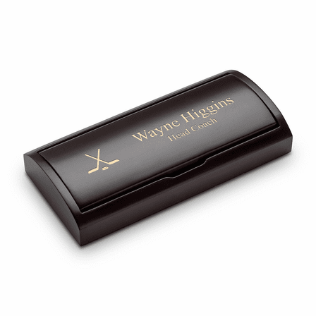 Hockey Themed Laser Engraved Pen & Pencil Set with Wood Box