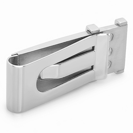 Industrial Engraved French Fold Money Clip