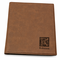 Initial Monogram Dark Brown Leatherette Mini Portfolio